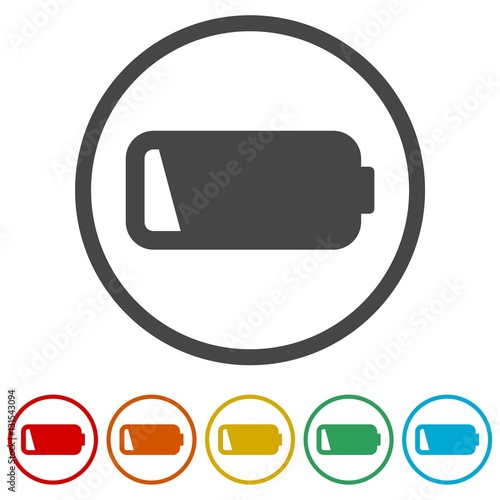 Low battery icon, Battery icon 
