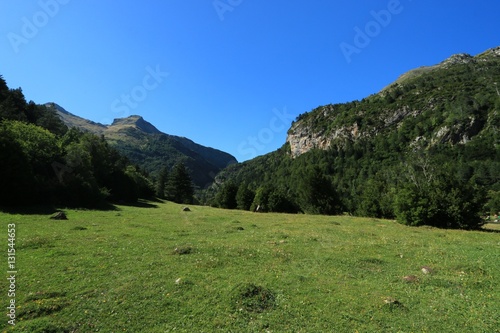 Mountains in the Pyrenees, Ordesa Valley National Park , Spain. 