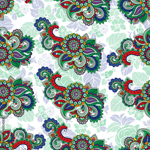 Seamless repeating floral pattern.Vector