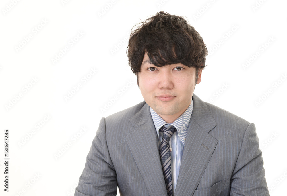 微笑むビジネスマン 微笑むビジネスマン
