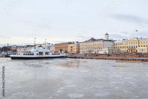 Причал для кораблей в Хельсинки, Финляндия