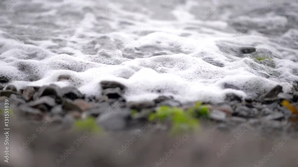 Waves crashing on seashore. Abstract motion background. Waves crashing on seashore. Abstract motion background.