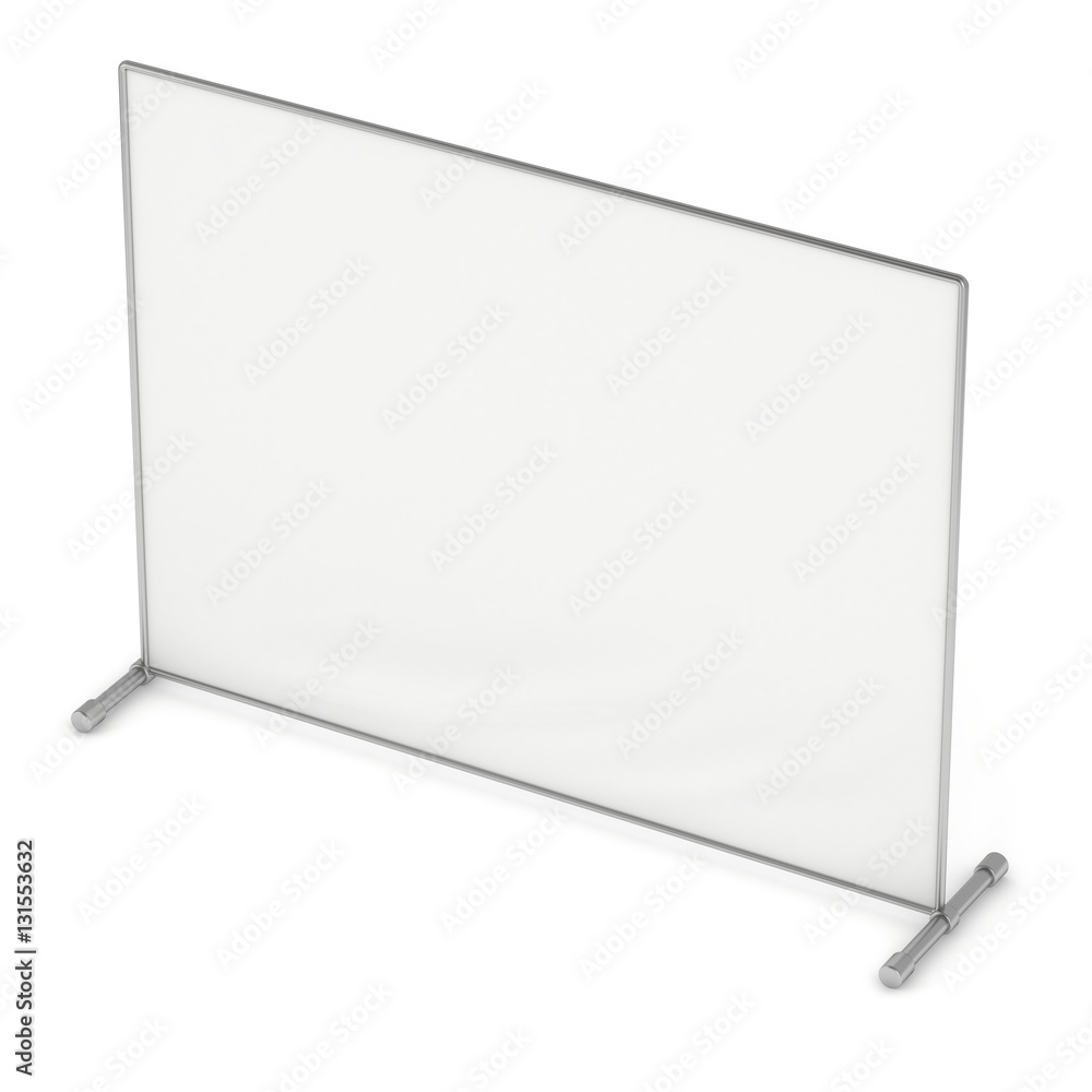 Billet press wall with blank banner. Mobile trade show booth white and blank. 3d render isolated on white background. High Resolution Template for your design. Billet press wall with blank banner. Mobile trade show booth white and blank. 3d render isolated on white background. High Resolution Template for your design.