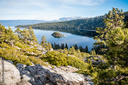 Scenic view of Emerald Bay Lake Tahoe