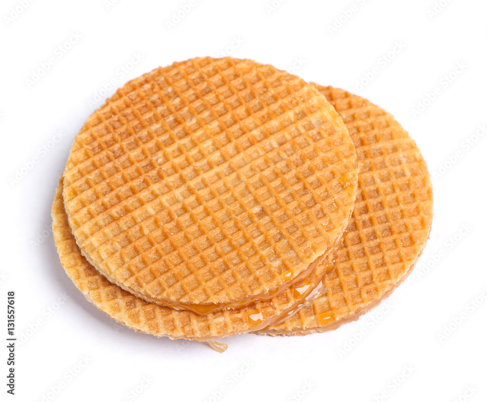 Round wafers isolated Round wafers isolated