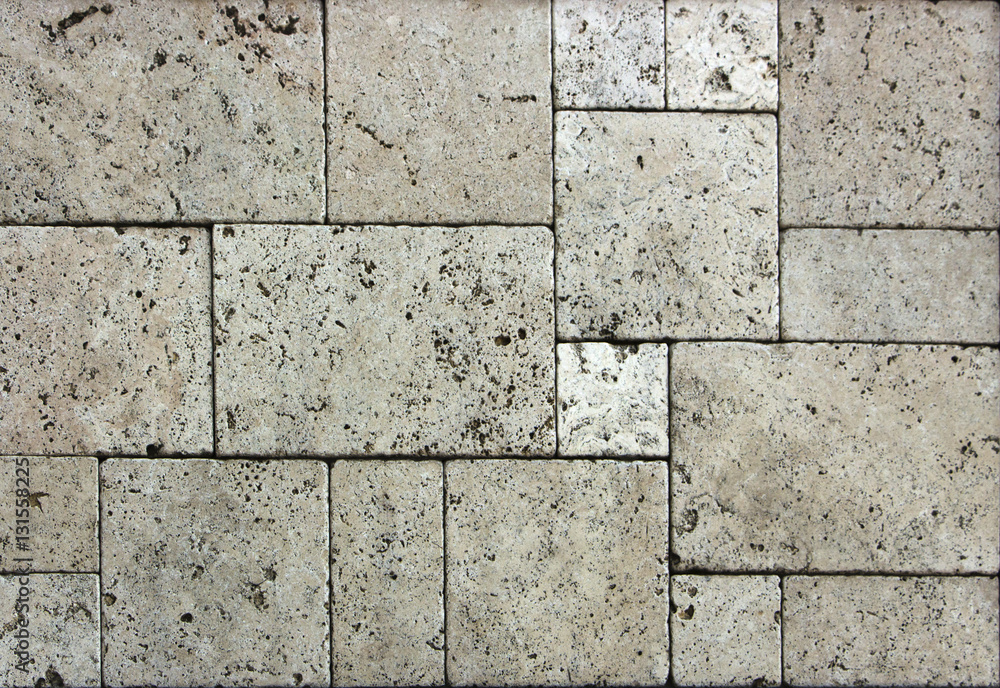 Fototapeta premium travertine stone texture Termolit wall tiles, slate