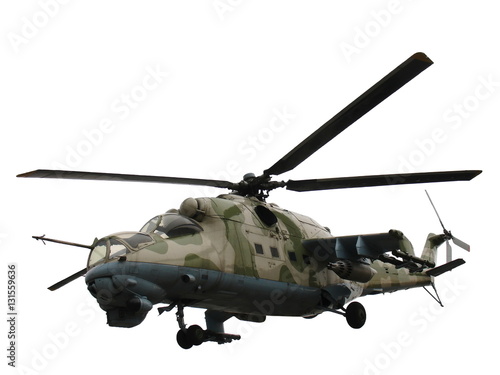 Helicopter Mi-24V Mi-35 isolated