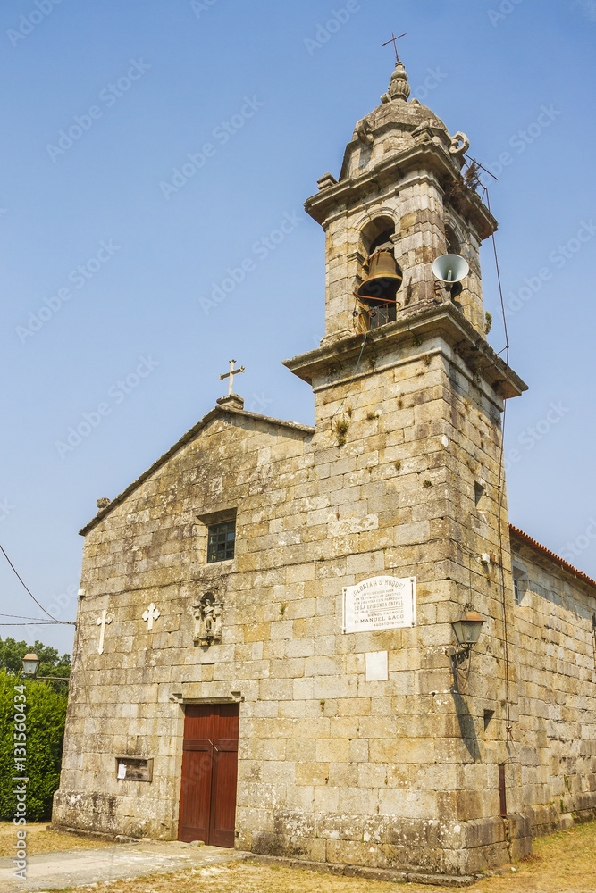Facade of San Xoan church in Baion Facade of San Xoan church in Baion