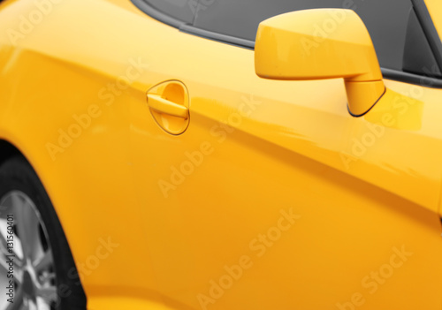 Modern yellow car, closeup © Africa Studio