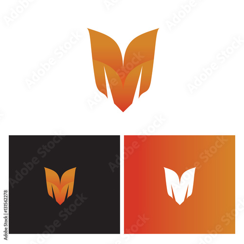 unique letter m logo