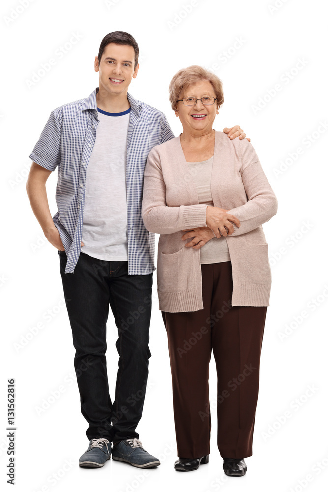 Young man and a mature woman Young man and a mature woman