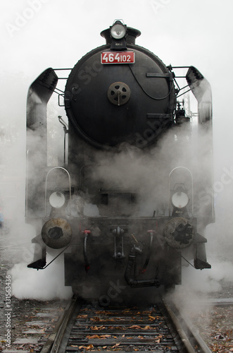 Steam locomotive of czech railway.