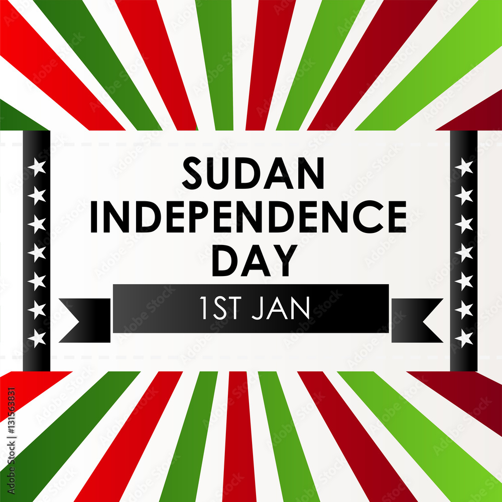 sudan independence day. Stock Illustration | Adobe Stock