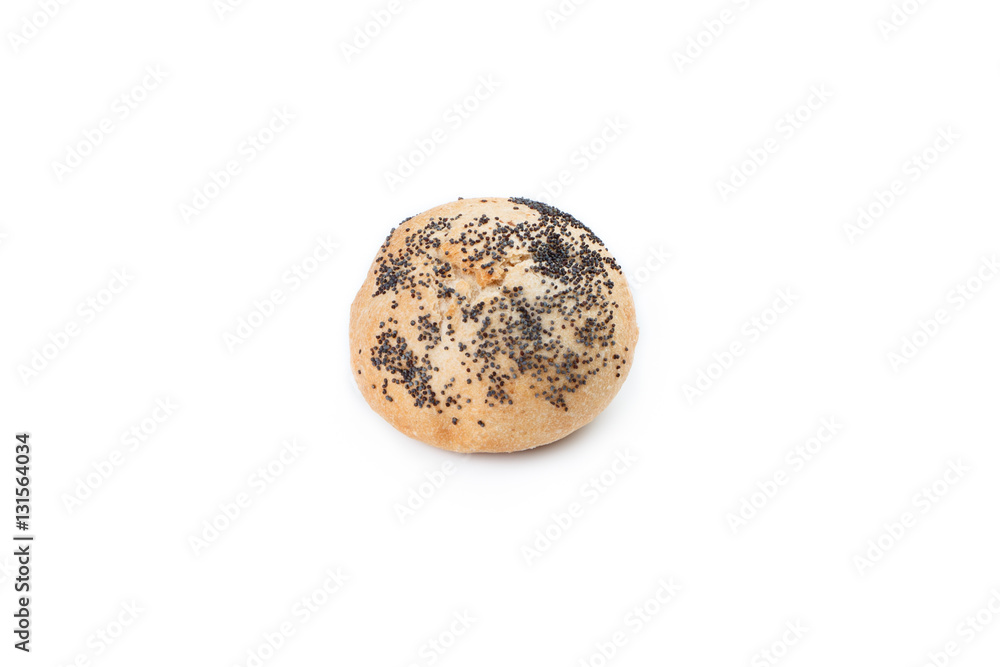 Fototapeta premium Bread loaf on white background.