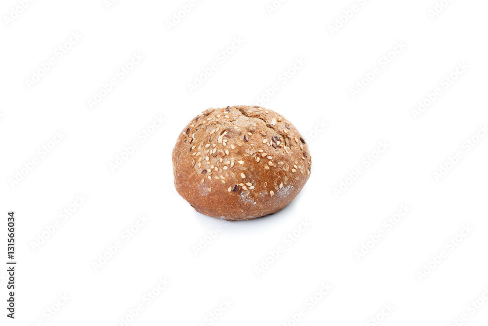 Bread loaf on white background. Bread loaf on white background.