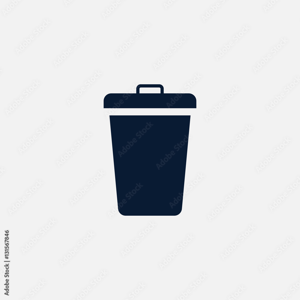 Trashcan icon simple illustration Trashcan icon simple illustration