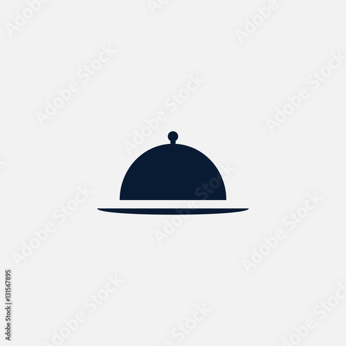 Meal tray icon simple illustration