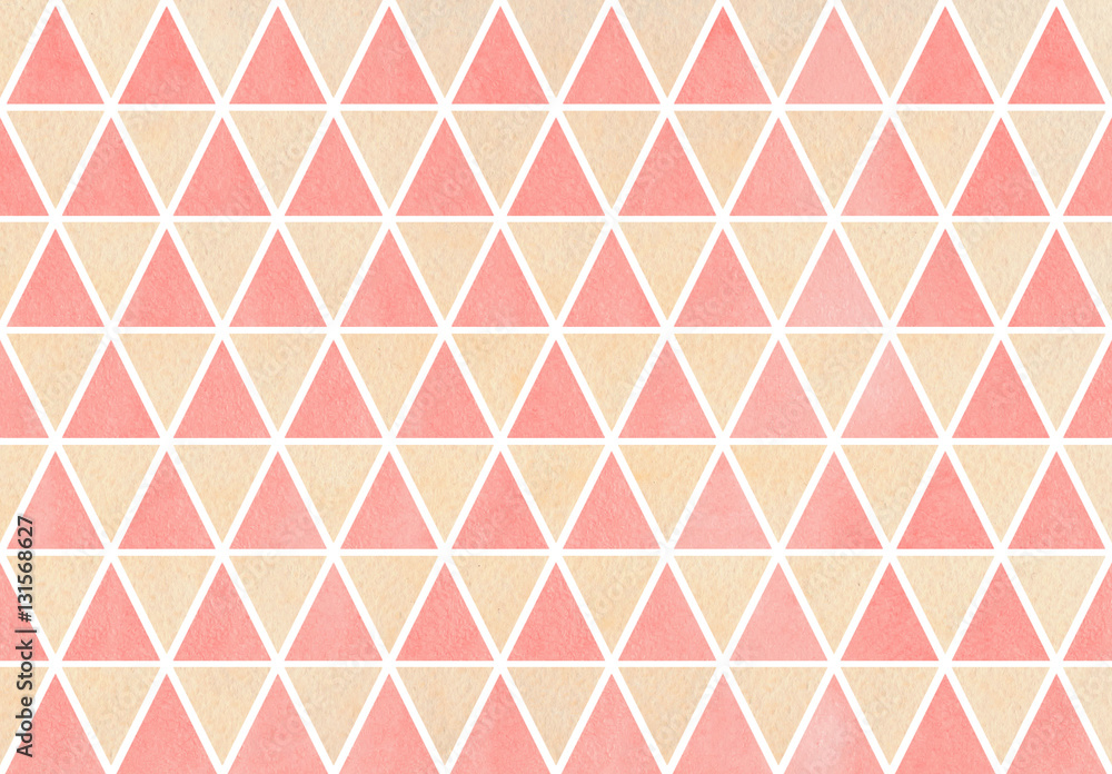 Watercolor triangle pattern.