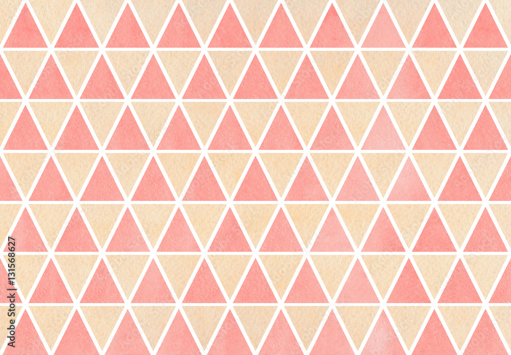 Watercolor triangle pattern. Watercolor triangle pattern.