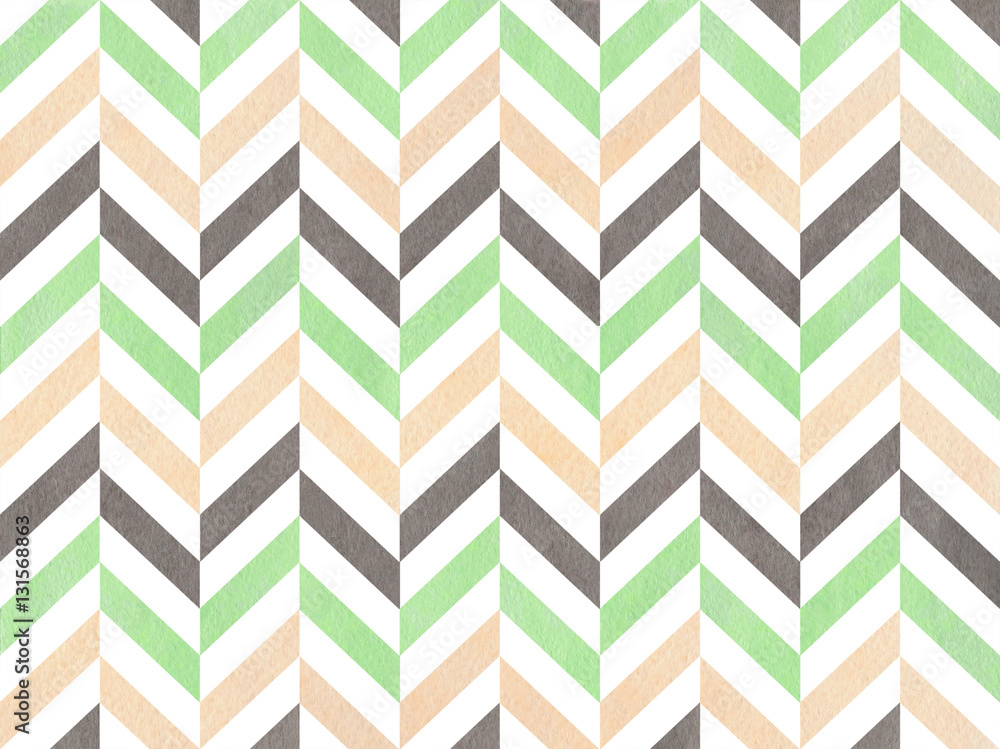 Watercolor stripes background, chevron. Watercolor stripes background, chevron.