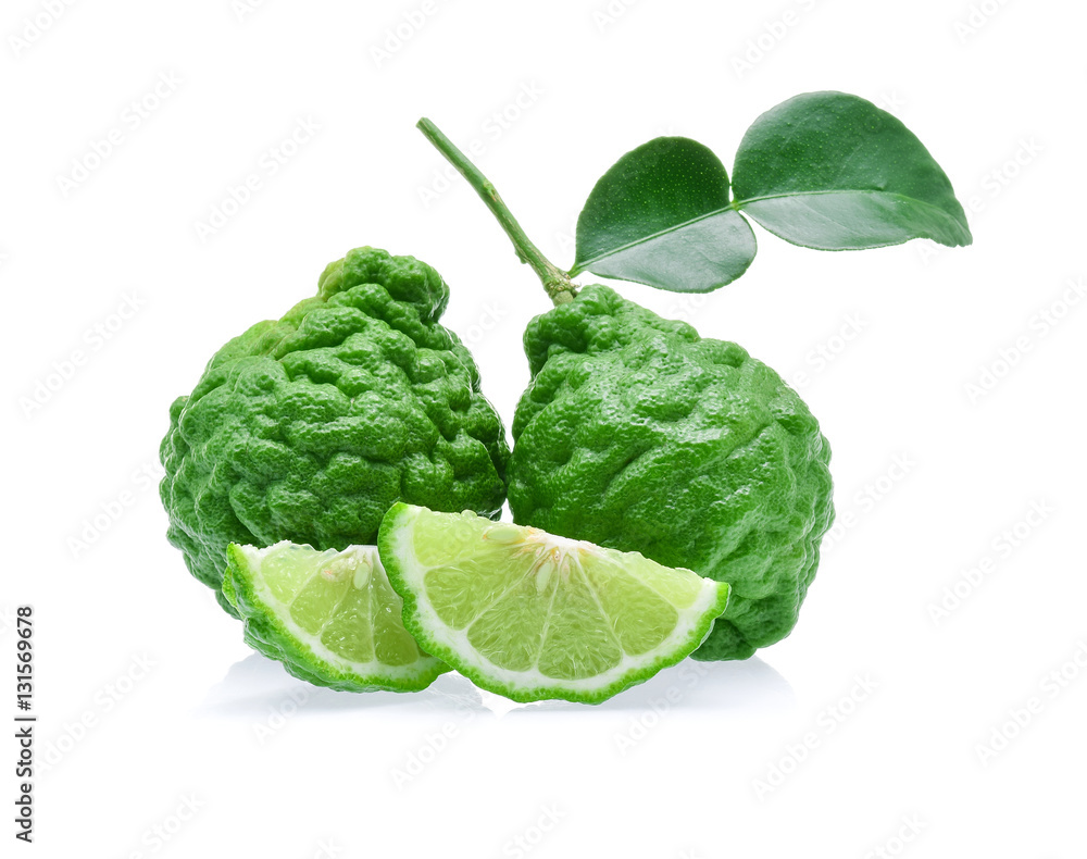 Fototapeta premium Bergamot fruit isolated on white background