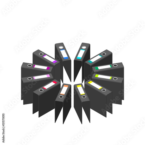 Circle from file folders.Is...