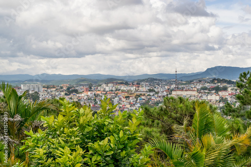 Obraz na płótnie Dalat city view - mountain province in Vietnam w salonie