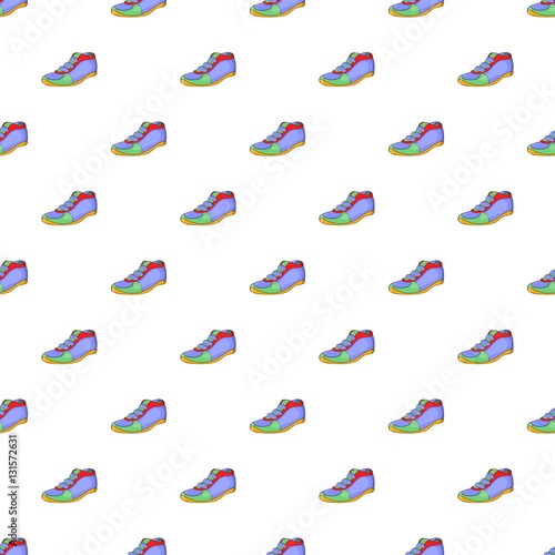 Cleats pattern. Cartoon illustration of cleats vector pattern for web