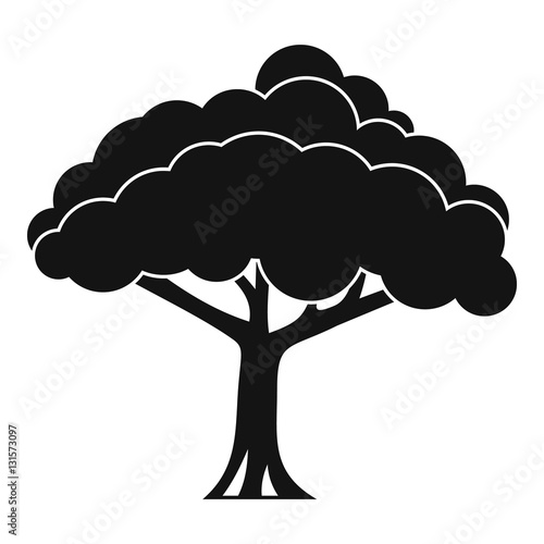 Tree icon. Simple illustration of tree vector icon for web