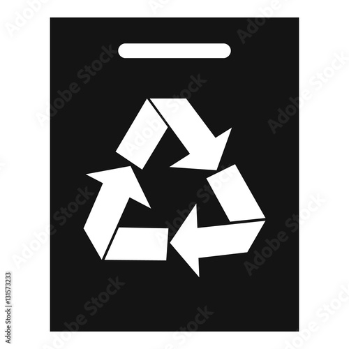 Recycling icon. Simple illustration of recycling vector icon for web