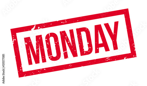 Monday rubber stamp