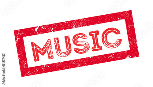 Music rubber stamp