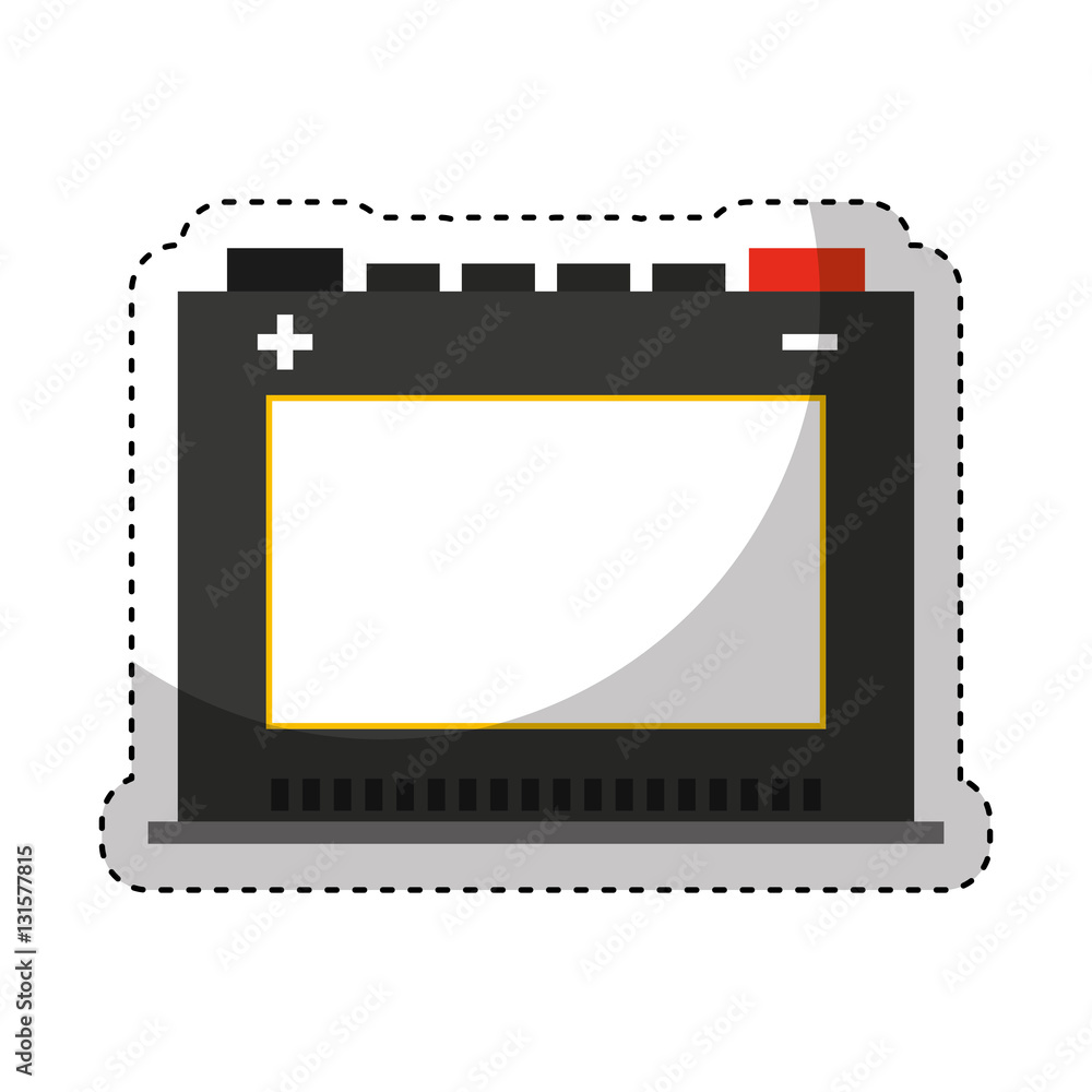 battery car isolated icon vector illustration design battery car isolated icon vector illustration design