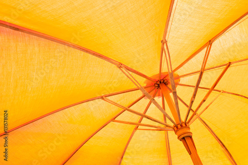 Orange parasol  background.