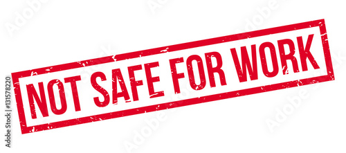 Not safe for work rubber stamp