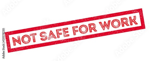 Not safe for work rubber stamp