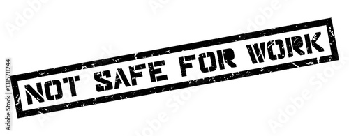 Not safe for work rubber stamp