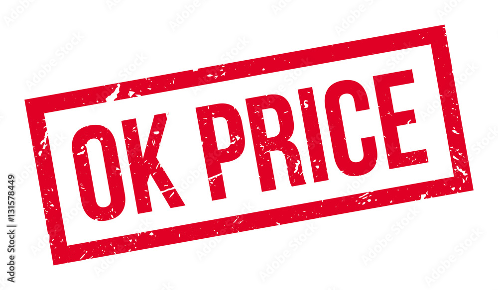 Ok Price rubber stamp