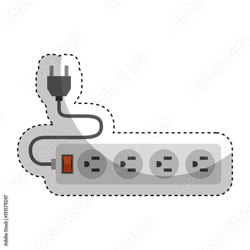 multi socket energy isolated icon vector illustration design