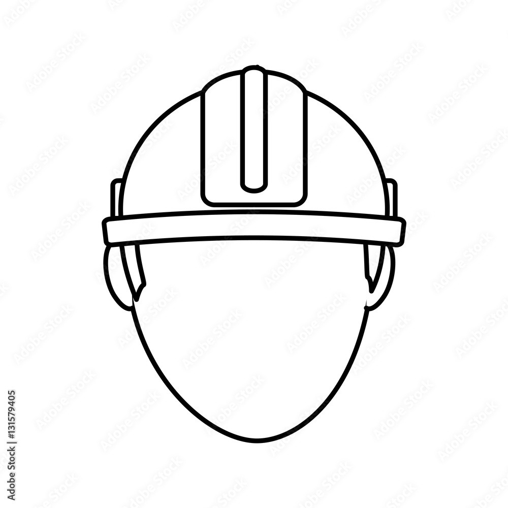 Naklejka premium electrical technician avatar character vector illustration design
