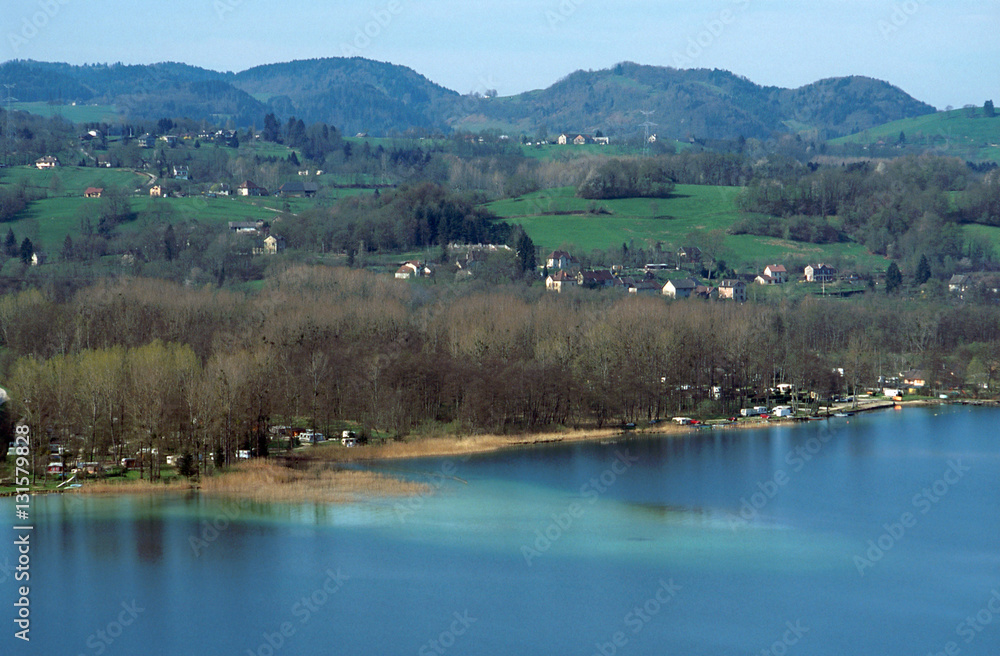 Aiguebelette Lake in Savoy, France