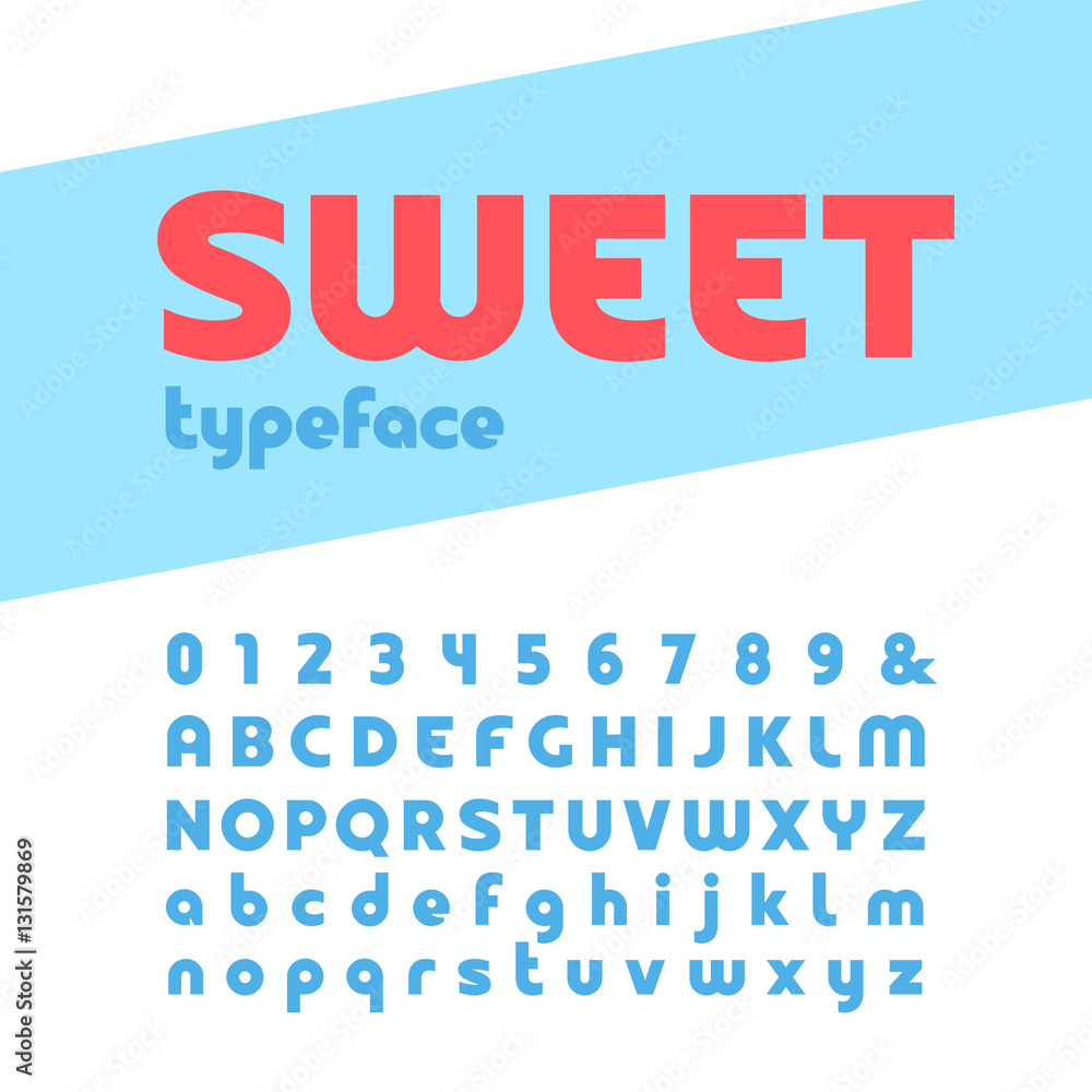 Bold font. Vector alphabet with letters and numbers. Bold font. Vector alphabet with letters and numbers.