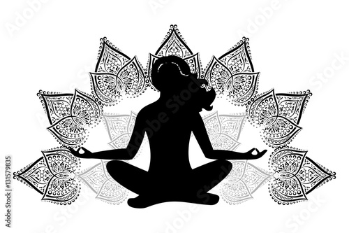 pattern yoga black