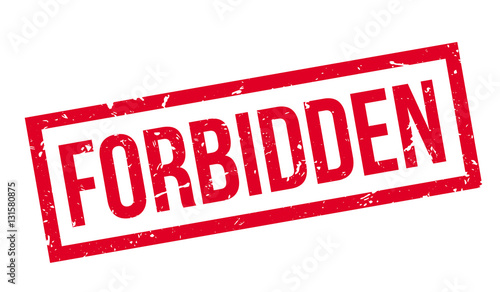 Forbidden rubber stamp
