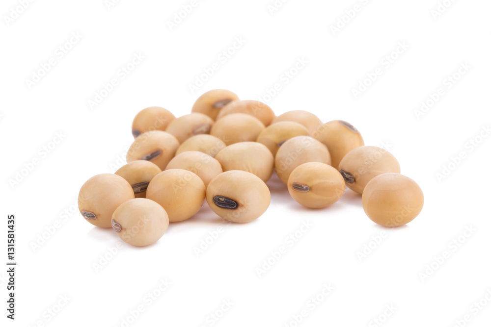 Soybean isolated on white background. Soybean isolated on white background.