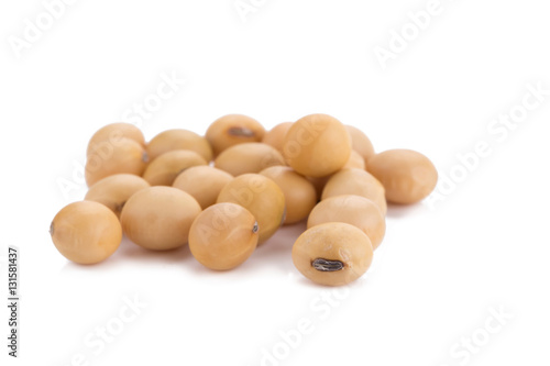 Soybean isolated on white background.