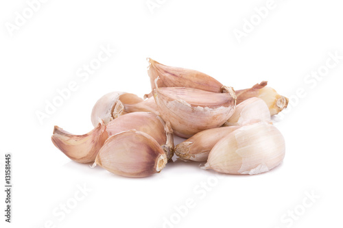 garlic isolated on white background.