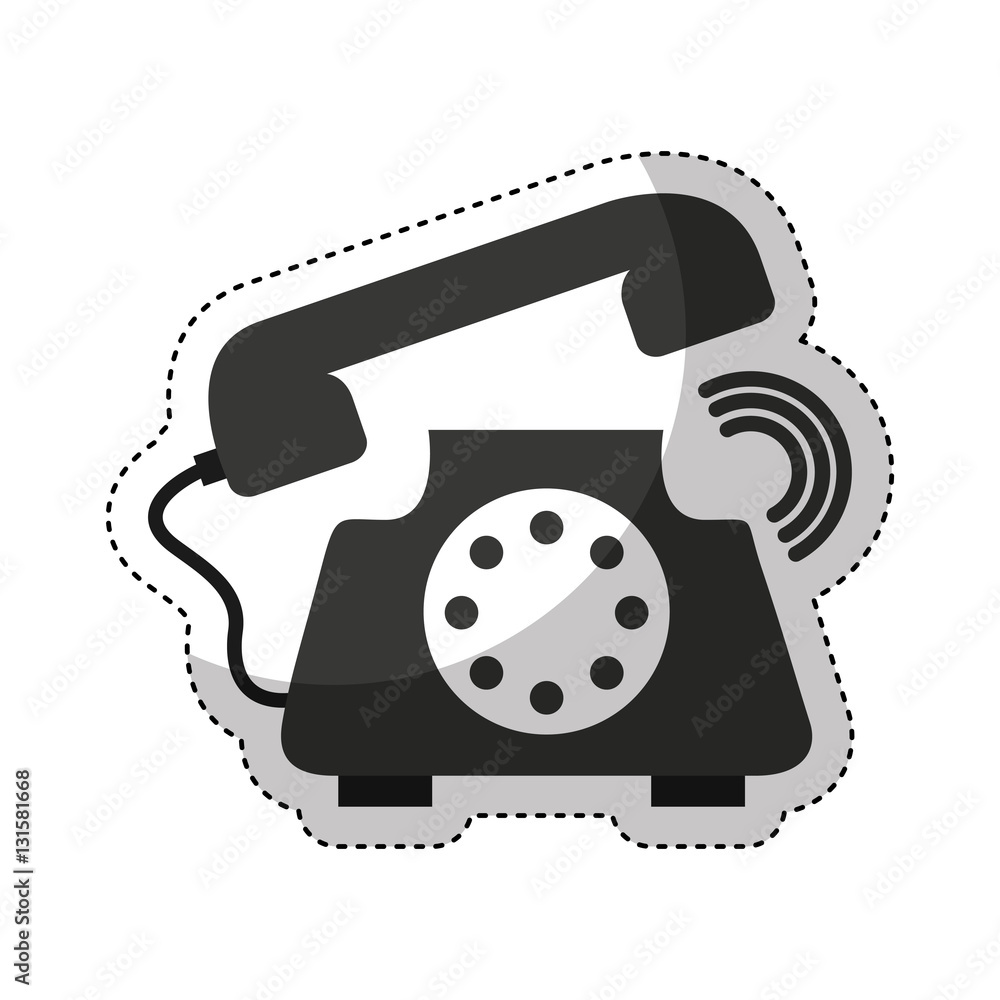 telephone service isolated icon vector illustration design telephone service isolated icon vector illustration design