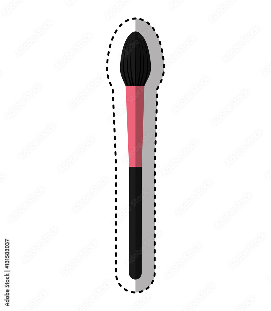make-up brush isolated icon vector illustration design make-up brush isolated icon vector illustration design