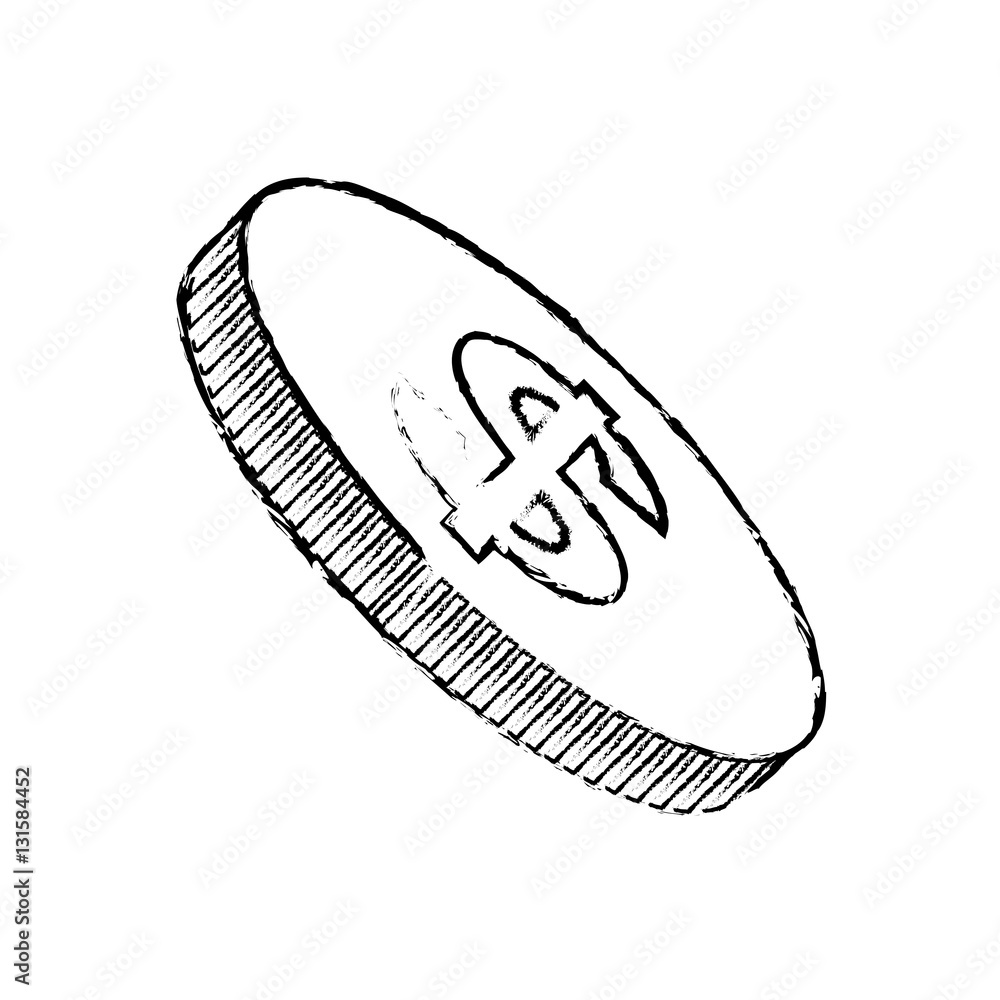Isolated coin money icon vector illustration graphic design Isolated coin money icon vector illustration graphic design